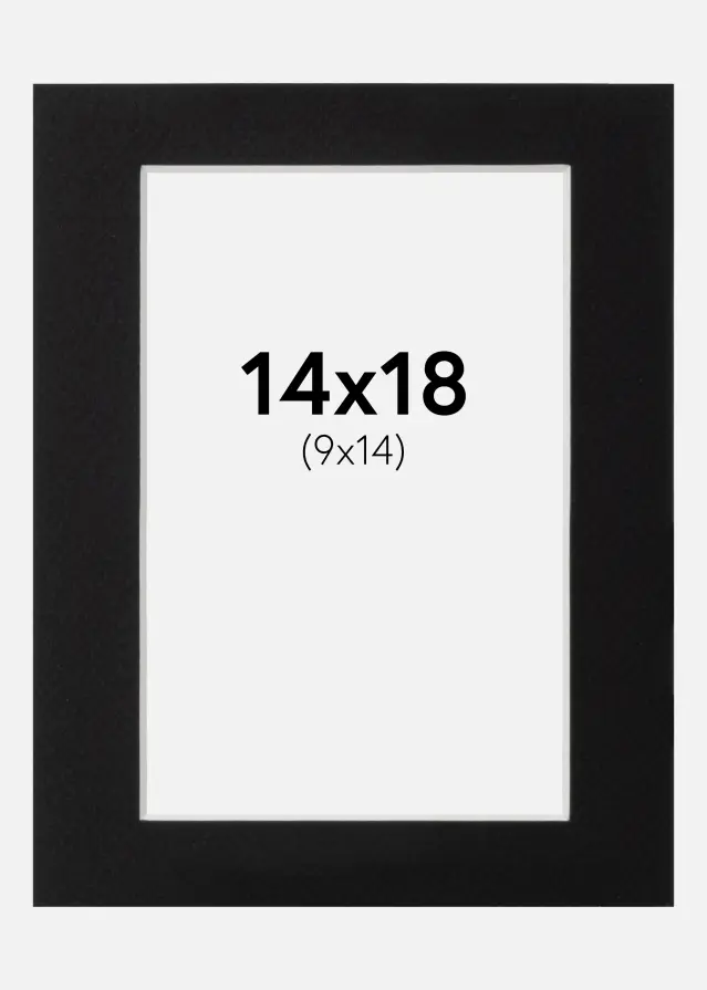 Pasparta Canson Cierna Biely stred 14x18 cm (9x14)