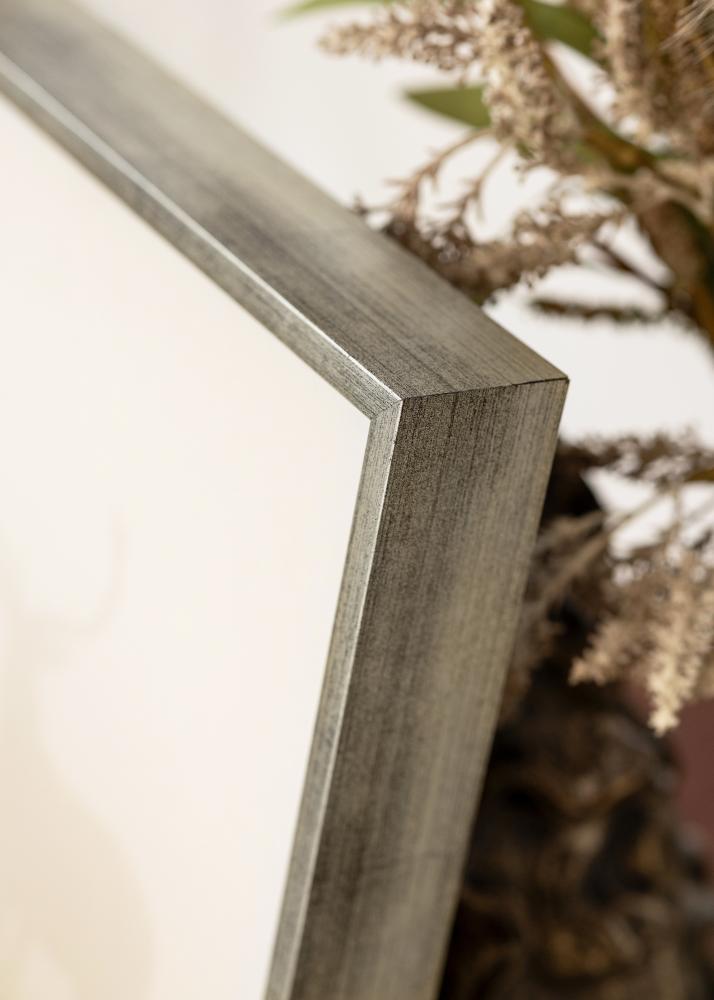 Rám Geb Rám pre obraz na plátne Strieborná/Cierna - Lubovolný rozmer