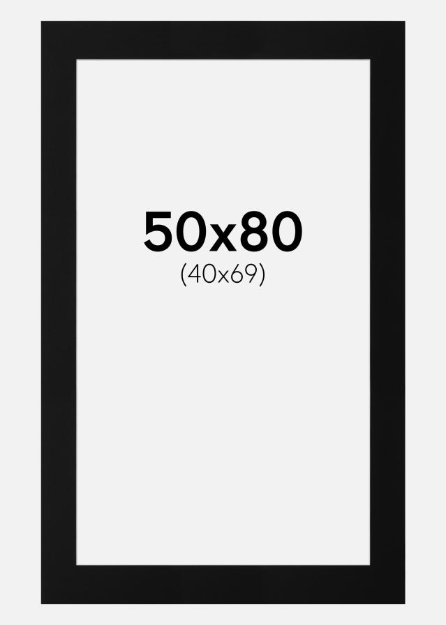 Pasparta Canson Cierna Biely stred 50x80 cm (40x69)