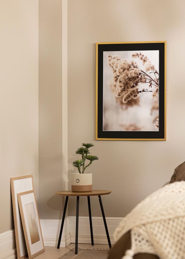 Rám Edsbyn Zlatá 30x40 cm - Pasparta Cierna 8x12 inches