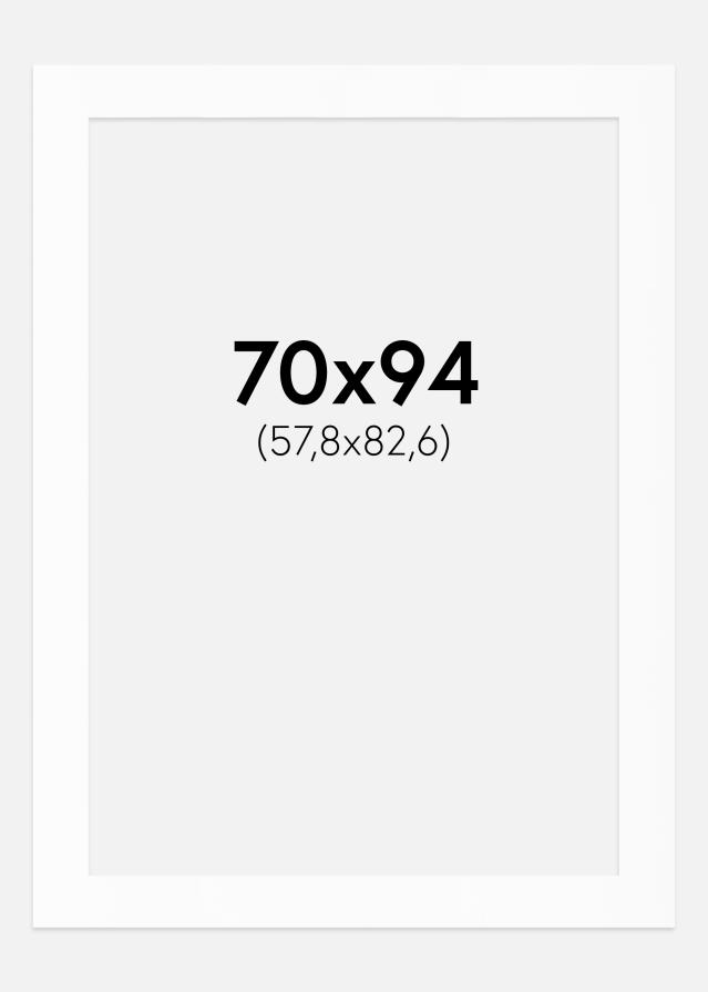 Pasparta Biely Štandard (Biele Jadro) 70x94 cm (57,8x82,6)