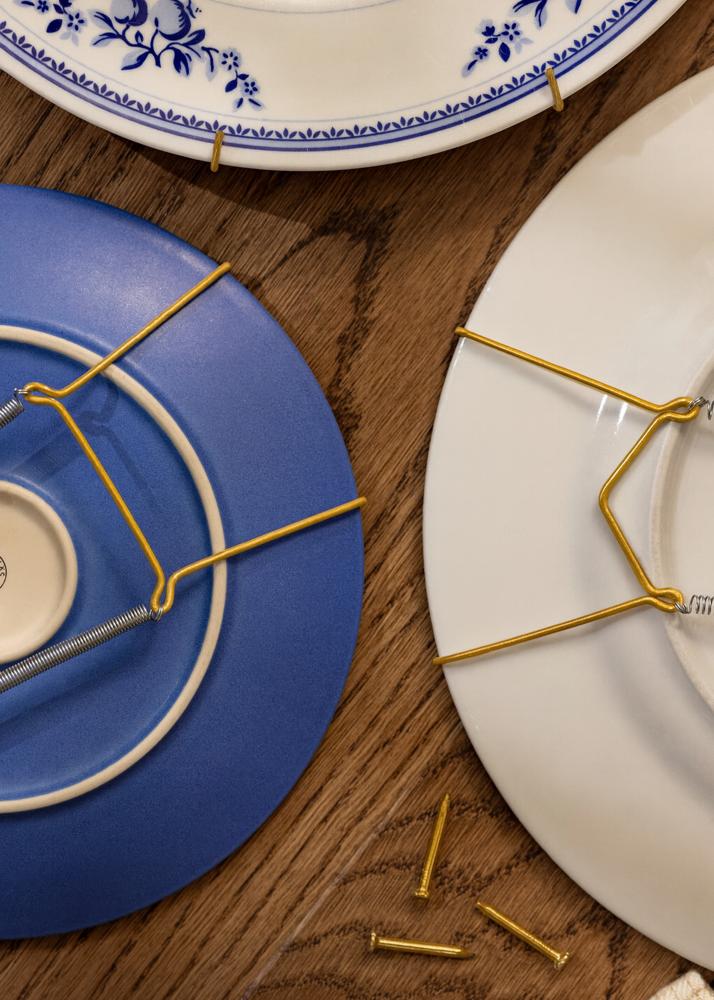 Vešiak na taniere Super mosadz 33–41 cm