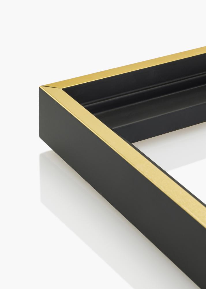 Rám pre obraz na plátne Tacoma Cierna / Zlatá 50x50 cm