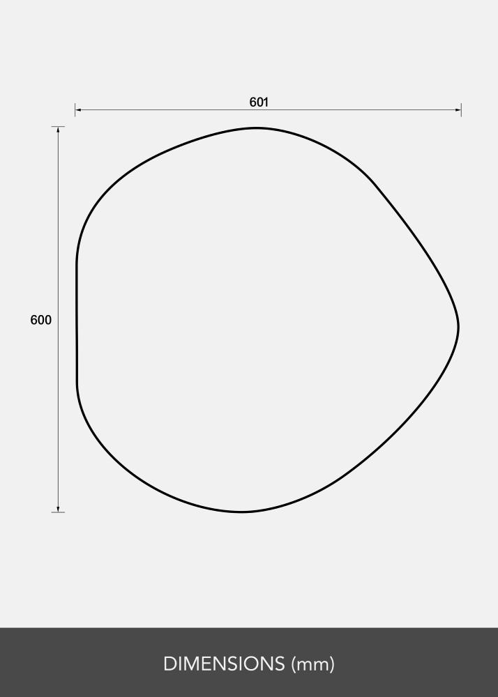 Zrkadlo Crystal Clear 60x60 cm