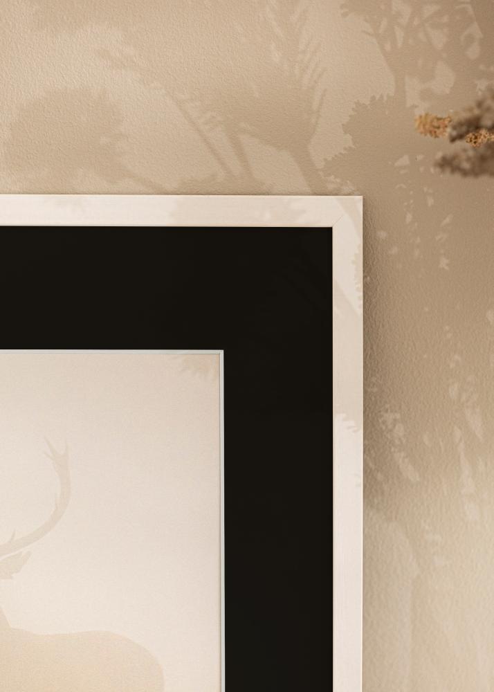 Rám Edsbyn Biela 18x18 cm - Pasparta Cierna 12x12 cm