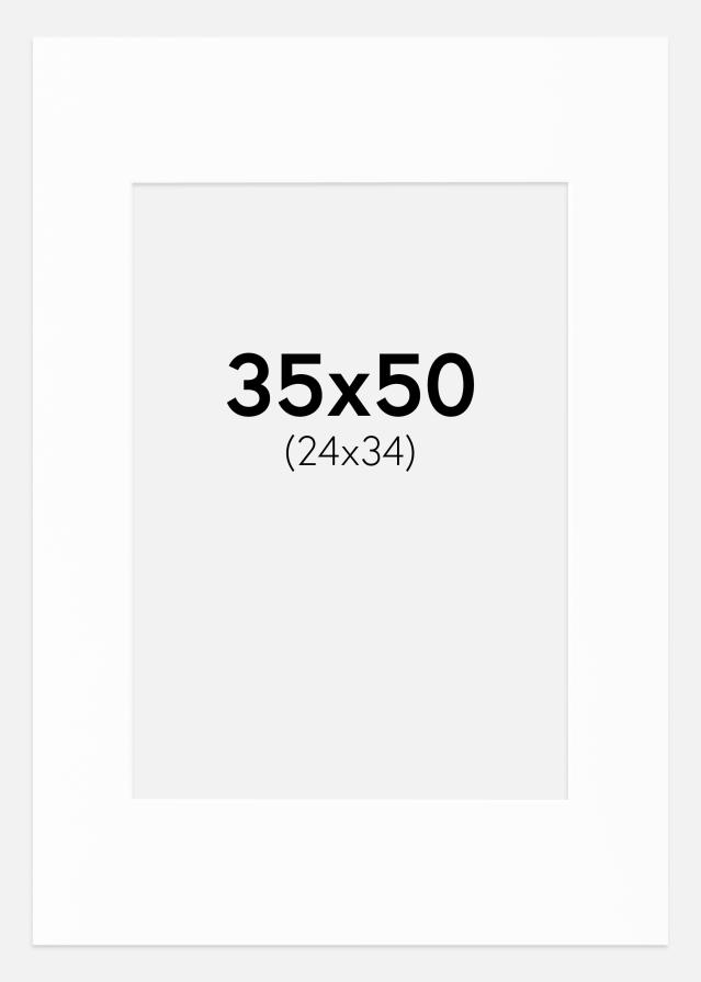 Pasparta Canson Biela Biely stred 35x50 cm (24x34)