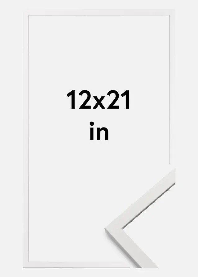 Rám Edsbyn Akrylové sklo Biela 12x21 inches (30,48x53,34 cm)