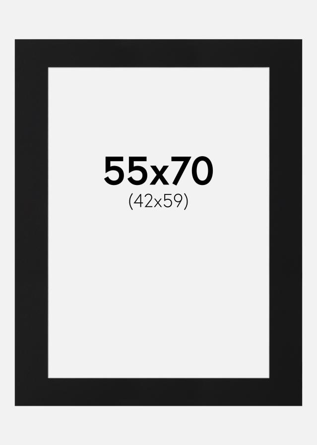 Pasparta Čierny Štandard (Biele Jadro) 55x70 cm (42x59)