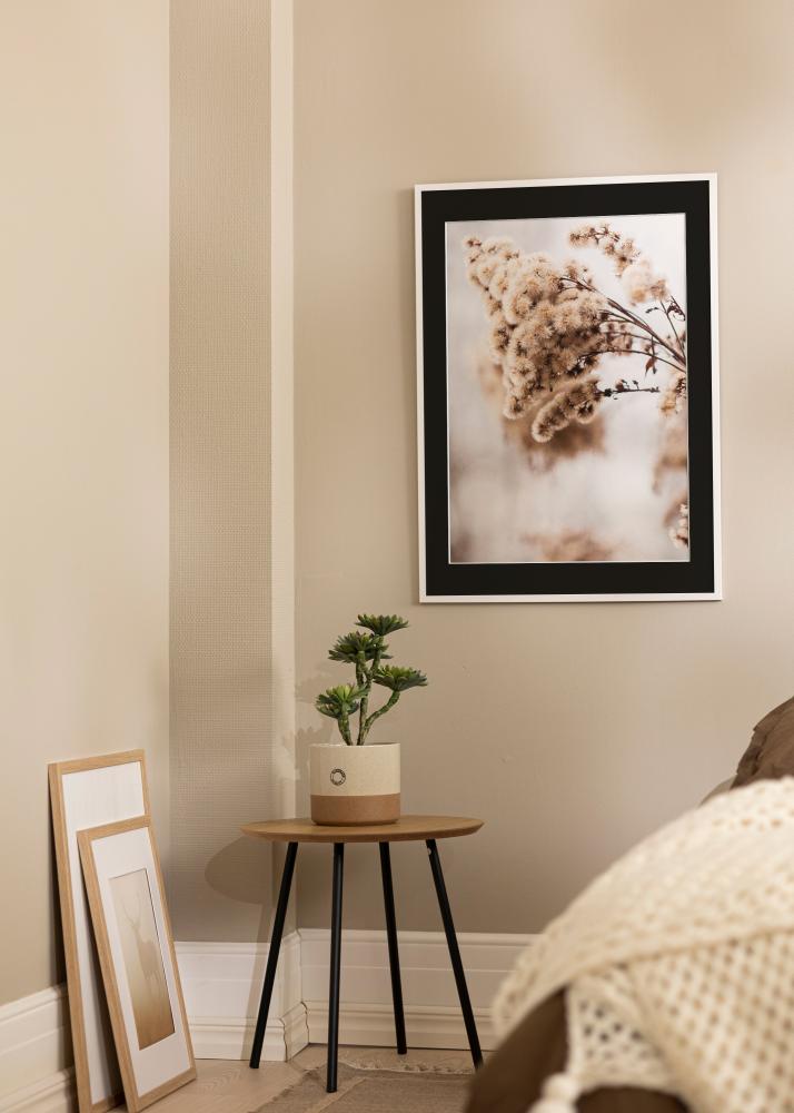 Rám Edsbyn Biela 18x18 cm - Pasparta Cierna 12x12 cm