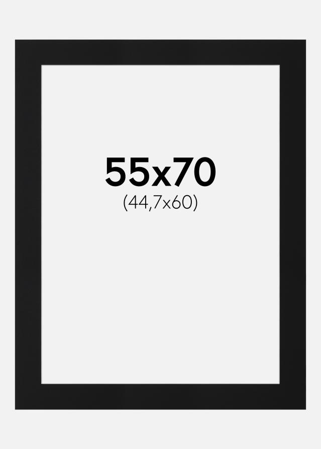 Pasparta Čierny Štandard (Biele Jadro) 55x70 cm (44,7x60)