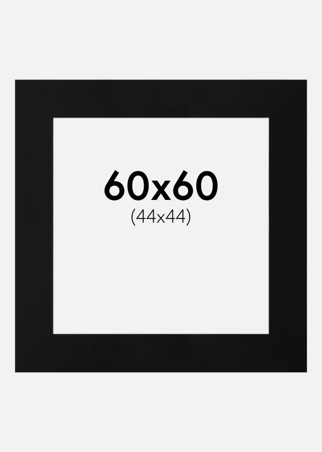 Pasparta Canson Cierna Biely stred 60x60 cm (44x44)