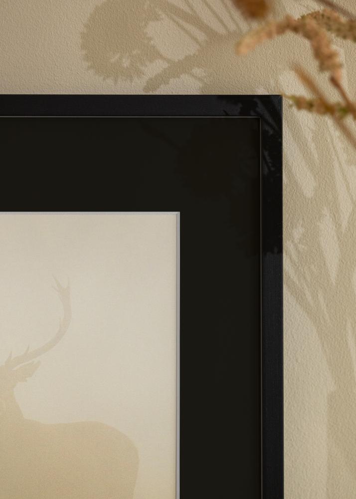 Rám Edsbyn Cierna 40x70 cm - Pasparta Cierna 28x58 cm