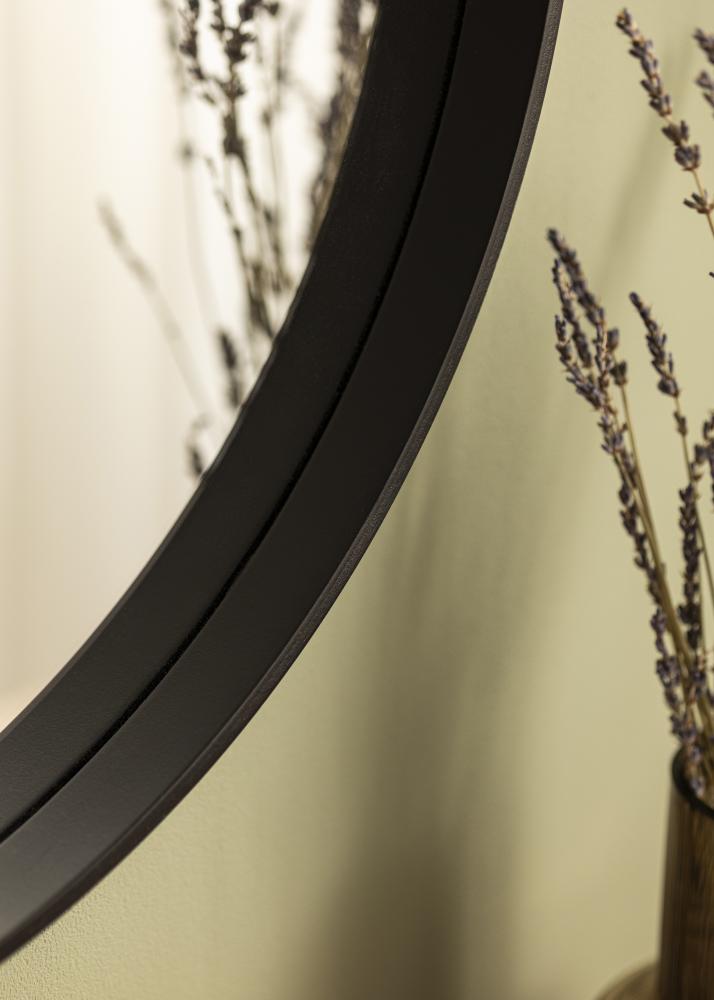 Zrkadlo Reflection Cierna 60 cm Ø