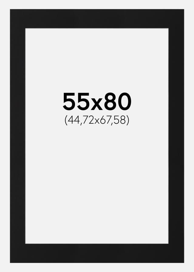 Pasparta Čierny Štandard (Biele Jadro) 55x80 cm (44,72x67,58)