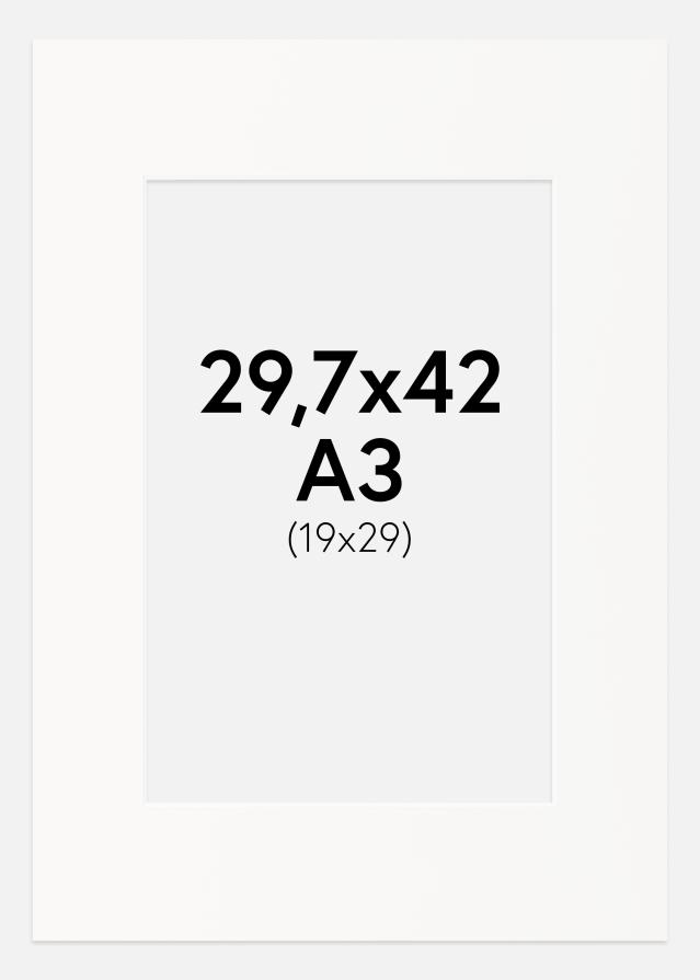 Pasparta Špinavobiela Biely stred 29,7x42 cm (19x29)