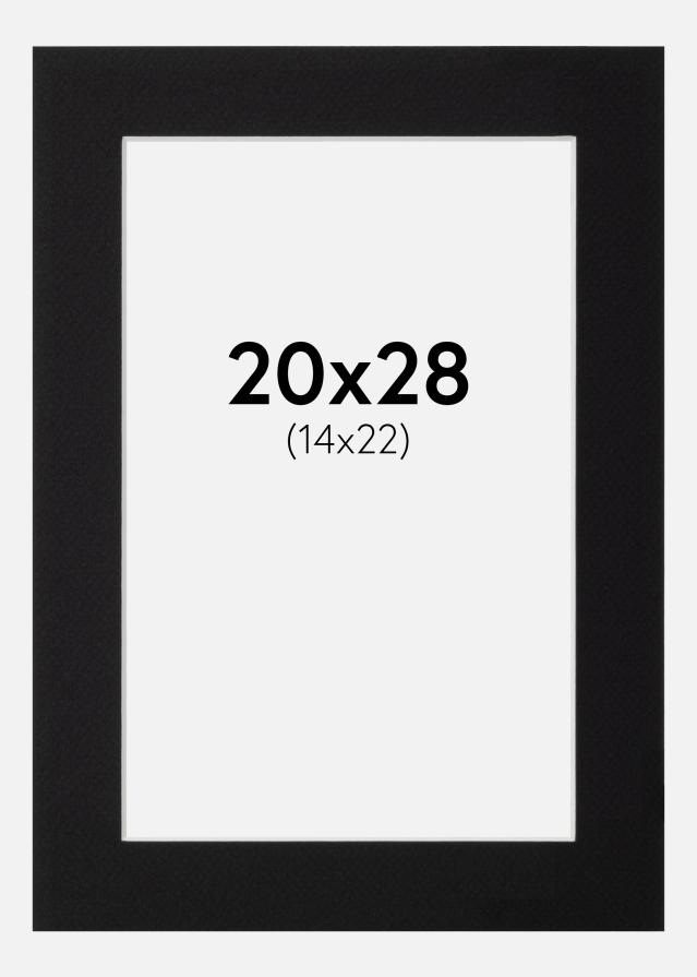 Pasparta Canson Cierna Biely stred 20x28 cm (14x22)