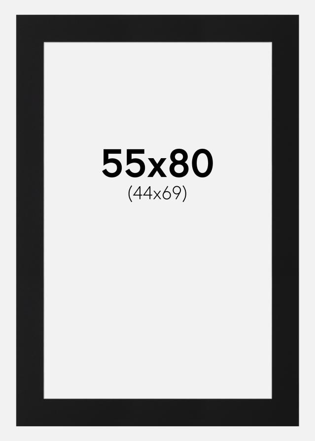 Pasparta Čierny Štandard (Biele Jadro) 55x80 cm (44x69)