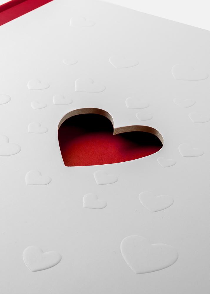 Love Svadovný album Biela - 25,7x29,2 cm (50 Biele Strany / 25 listov)