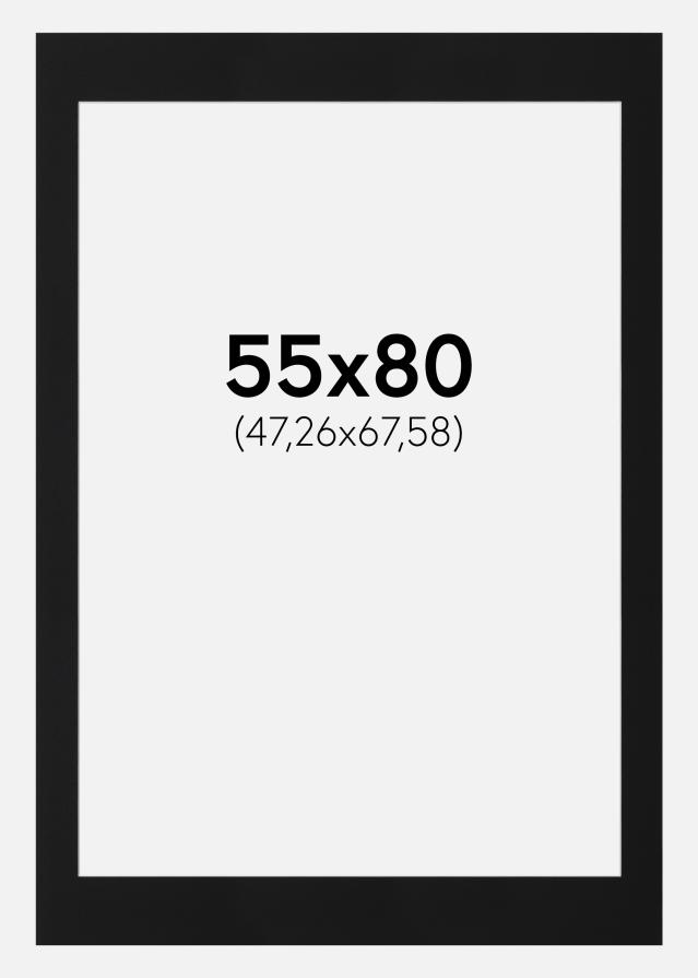 Pasparta Čierny Štandard (Biele Jadro) 55x80 cm (47,26x67,58)