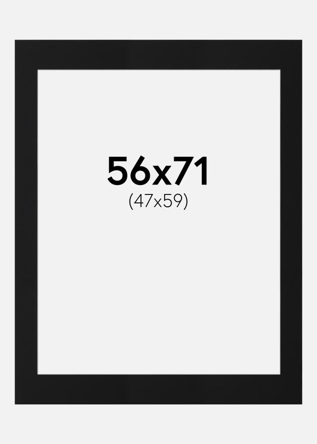 Pasparta Čierny Štandard (Biele Jadro) 56x71 cm (47x59)