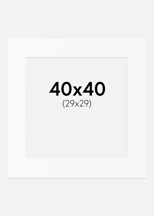 Pasparta Špinavobiela Biely stred 40x40 cm (29x29)