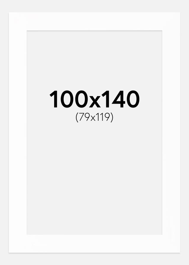 Pasparta Canson Biela Biely stred 100x140 cm (79x119)