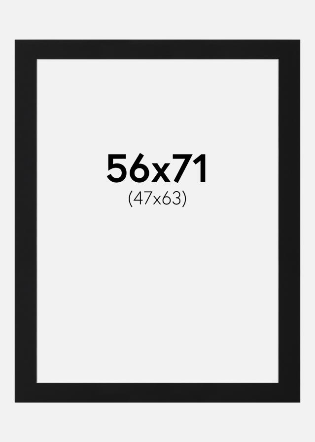 Pasparta Čierny Štandard (Biele Jadro) 56x71 cm (47x63)