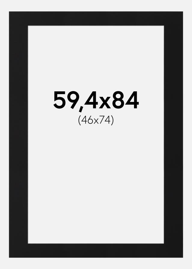 Pasparta Čierny Štandard (Biele Jadro) 59,4x84 cm (46x74)