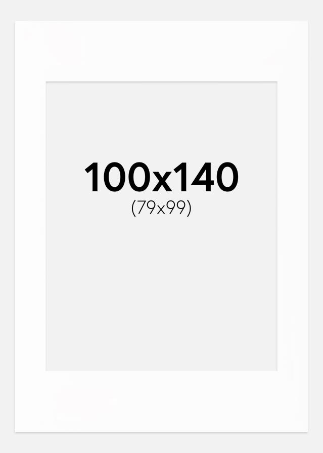 Pasparta Canson Biela Biely stred 100x140 cm (79x99)