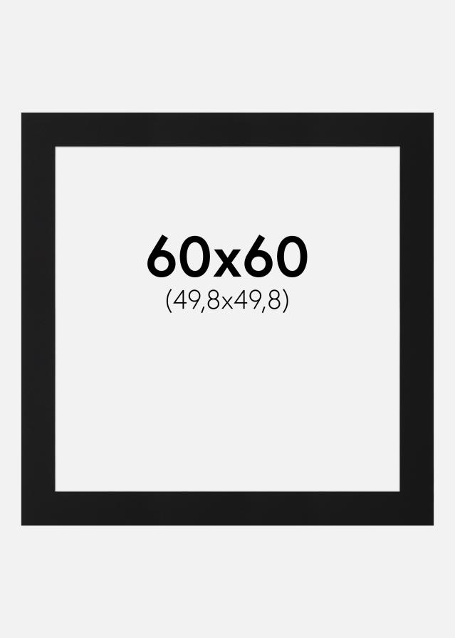 Pasparta Čierny Štandard (Biele Jadro) 60x60 cm (49,8x49,8)