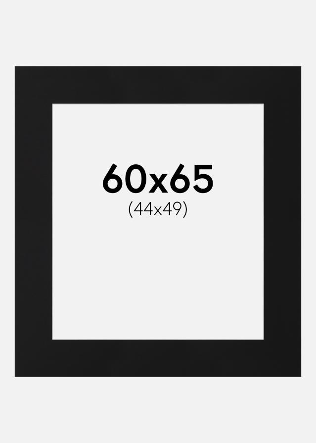 Pasparta Čierny Štandard (Biele Jadro) 60x65 cm (44x49)