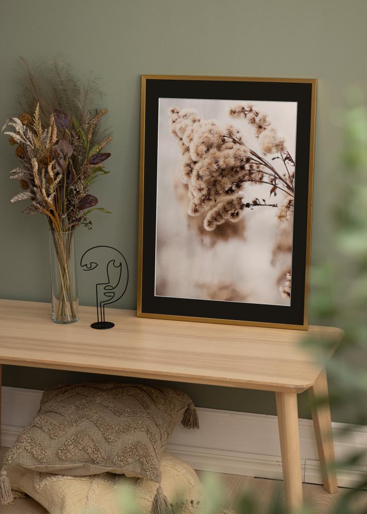 Rám Edsbyn Zlatá 30x40 cm - Pasparta Cierna 8x12 inches