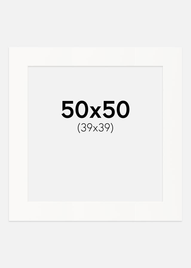 Pasparta Špinavobiela Biely stred 50x50 cm (39x39)