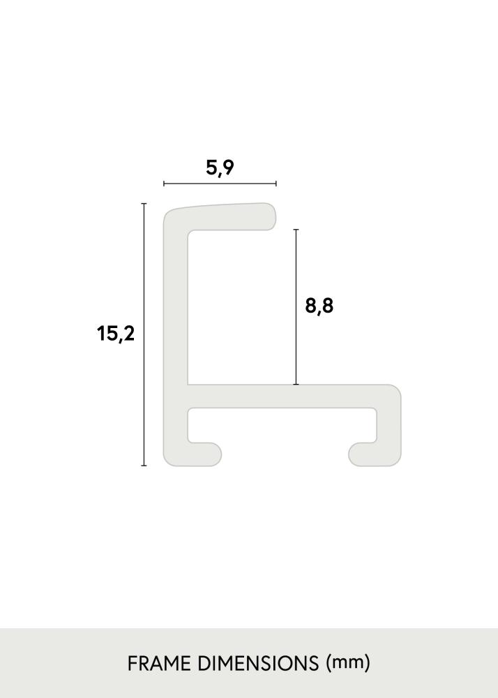 Rám Ibiza Cierna - Lubovolný rozmer