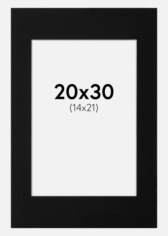 Pasparta Canson Cierna Biely stred 20x30 cm (14x21)