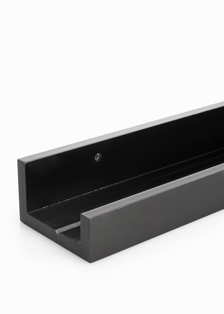 KAILA Polica na obrazy Čierna 150 cm