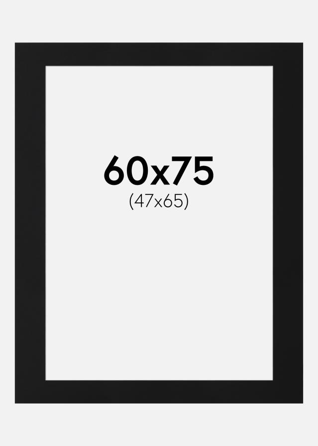 Pasparta Čierny Štandard (Biele Jadro) 60x75 cm (47x65)