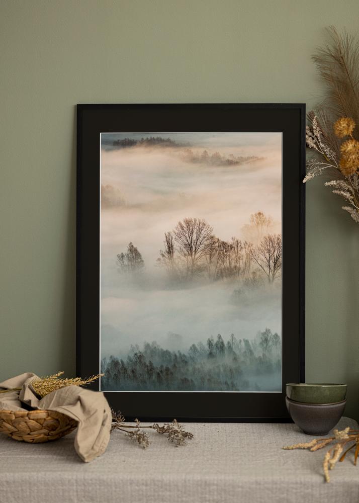 Rám Edsbyn Cierna 40x70 cm - Pasparta Cierna 28x58 cm