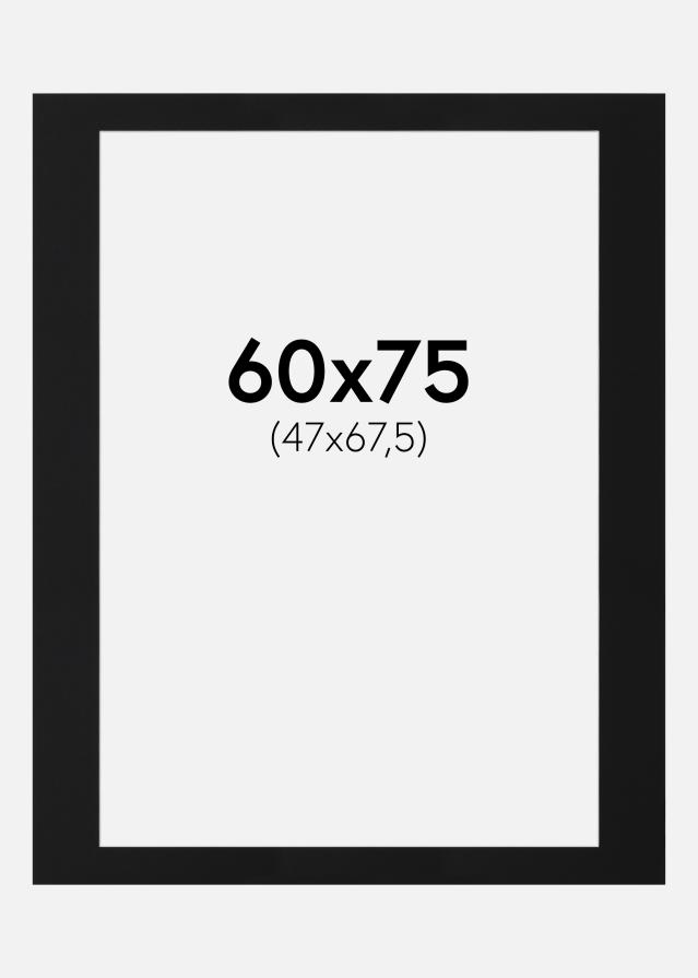 Pasparta Čierny Štandard (Biele Jadro) 60x75 cm (47x67,5)