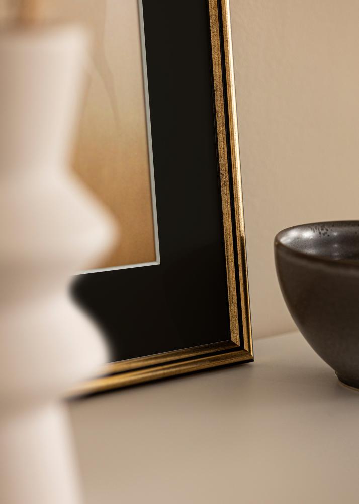 Rám Horndal Zlatá 50x60 cm - Pasparta Cierna 40x50 cm