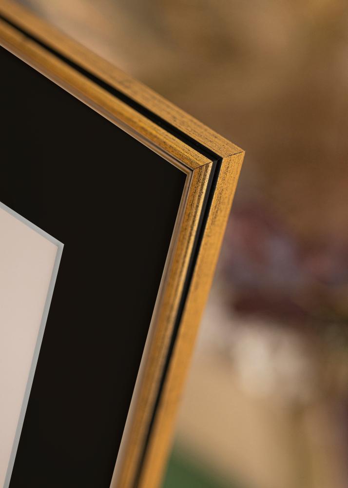 Rám Horndal Zlatá 50x60 cm - Pasparta Cierna 40x50 cm