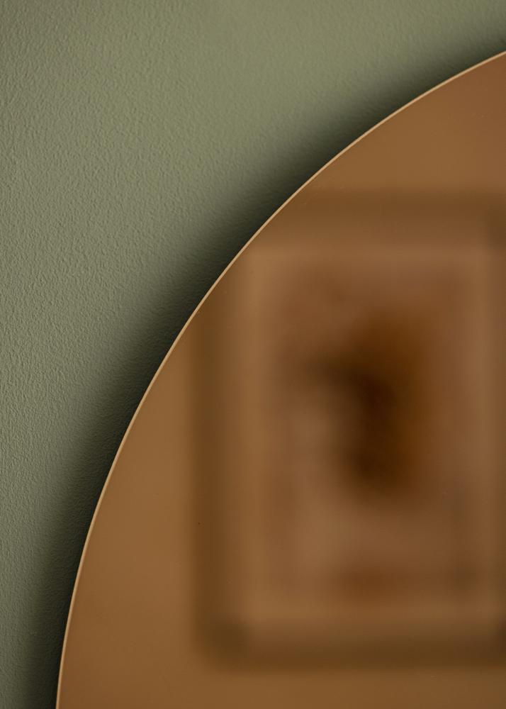 KAILA Okrúhly Zrkadlo Rose Gold 60 cm Ø