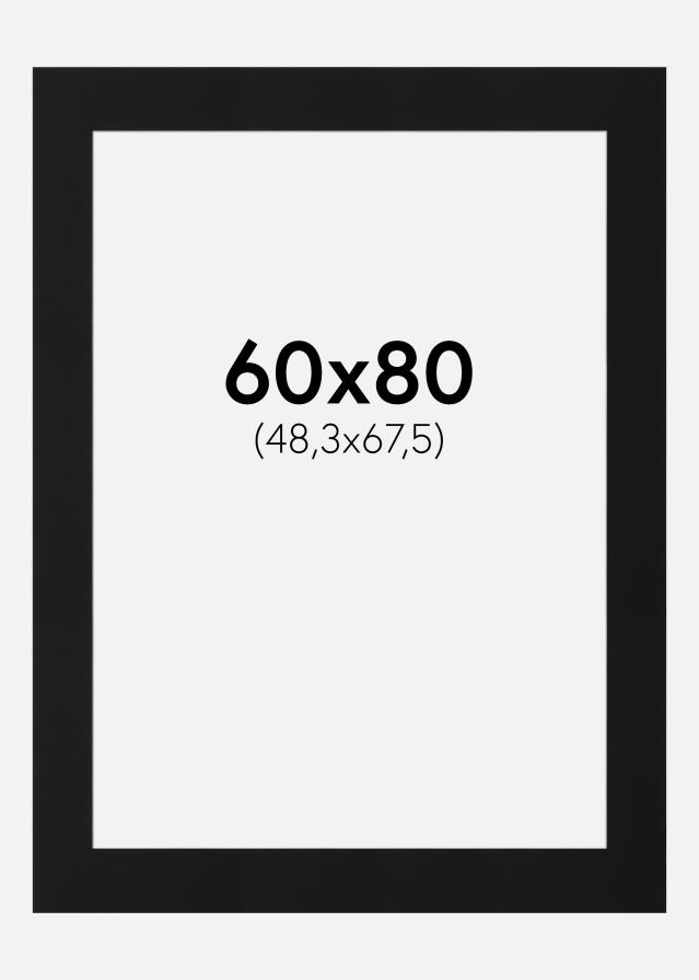 Pasparta Čierny Štandard (Biele Jadro) 60x80 cm (48,3x67,5)