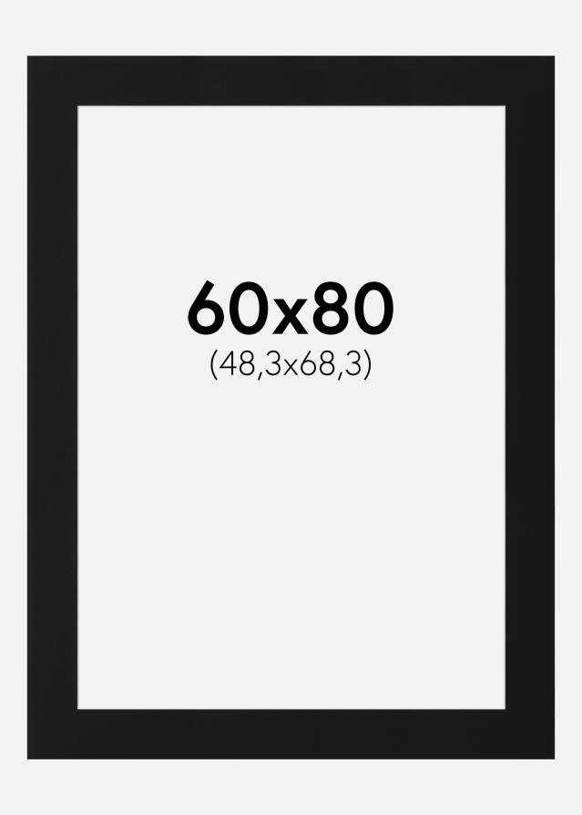 Pasparta Čierny Štandard (Biele Jadro) 60x80 cm (48,3x68,3)