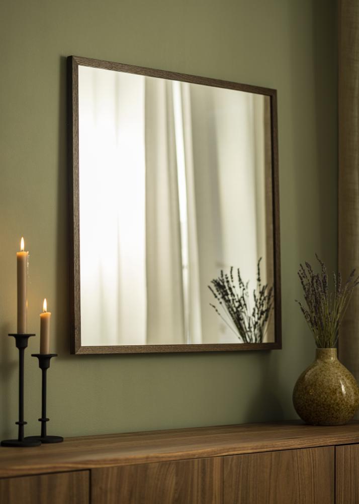 Zrkadlo Pevný Smoked Oak 70x70 cm