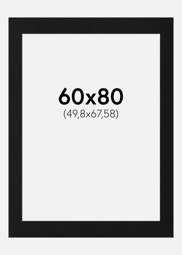 Pasparta Čierny Štandard (Biele Jadro) 60x80 cm (49,8x67,58)