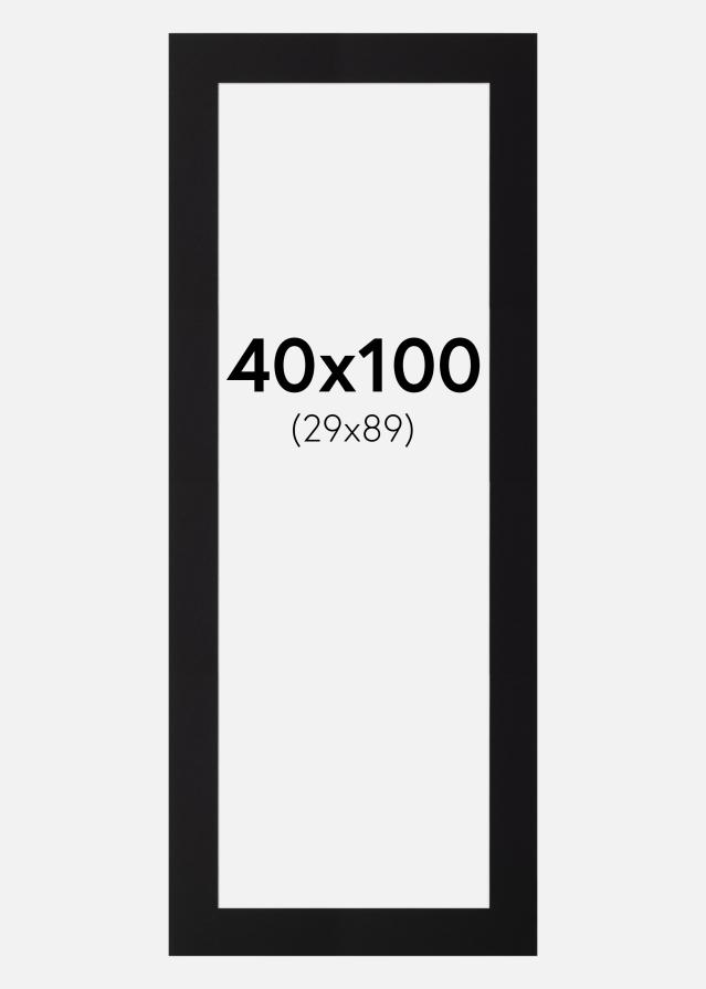 Pasparta Cierna Štandardný Biely stred 40x100 cm (29x89)