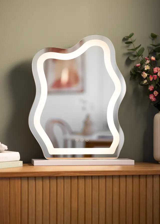 KAILA Kozmetické zrkadlo Coral LED 40x50 cm