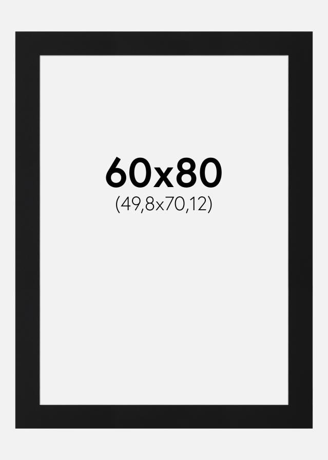 Pasparta Čierny Štandard (Biele Jadro) 60x80 cm (49,8x70,12)