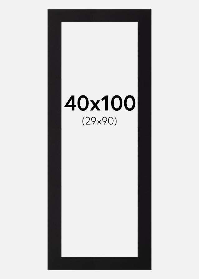 Pasparta Cierna Štandardný Biely stred 40x100 cm (29x90)